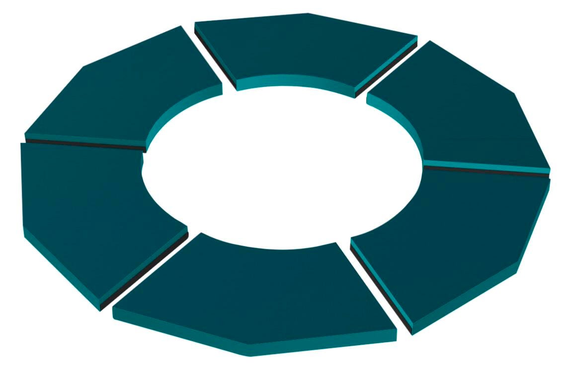 Image for Classroom Select NeoLounge2, Circle Floor Pad Fort 6 Piece Set from School Specialty