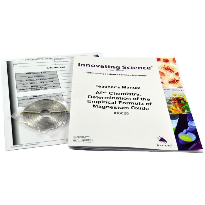 Innovating Science AP Chemistry Determination of The Empirical Formula of MGO