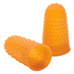 Swingline Parr Rubber Finger Tips, Size 12, 11/16 Inch Diameter, Amber, Pack of 12 2021489