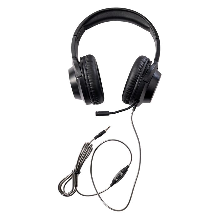 Califone G200T Over-Ear Gaming Headset with Microphone, 3.5mm, Black