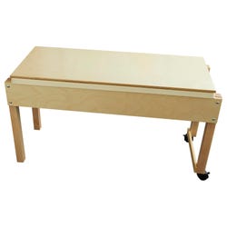 Childcraft Sand and Water Table with Cover, 6 Inch Deep, 45-7/8 x 17-3/4 x 24-3/4 Inches, Item Number 249318
