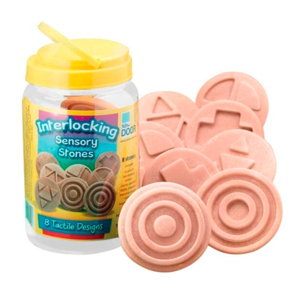 Yellow Door Interlocking Sensory Stones, 8 Stones, Item Number 2006120