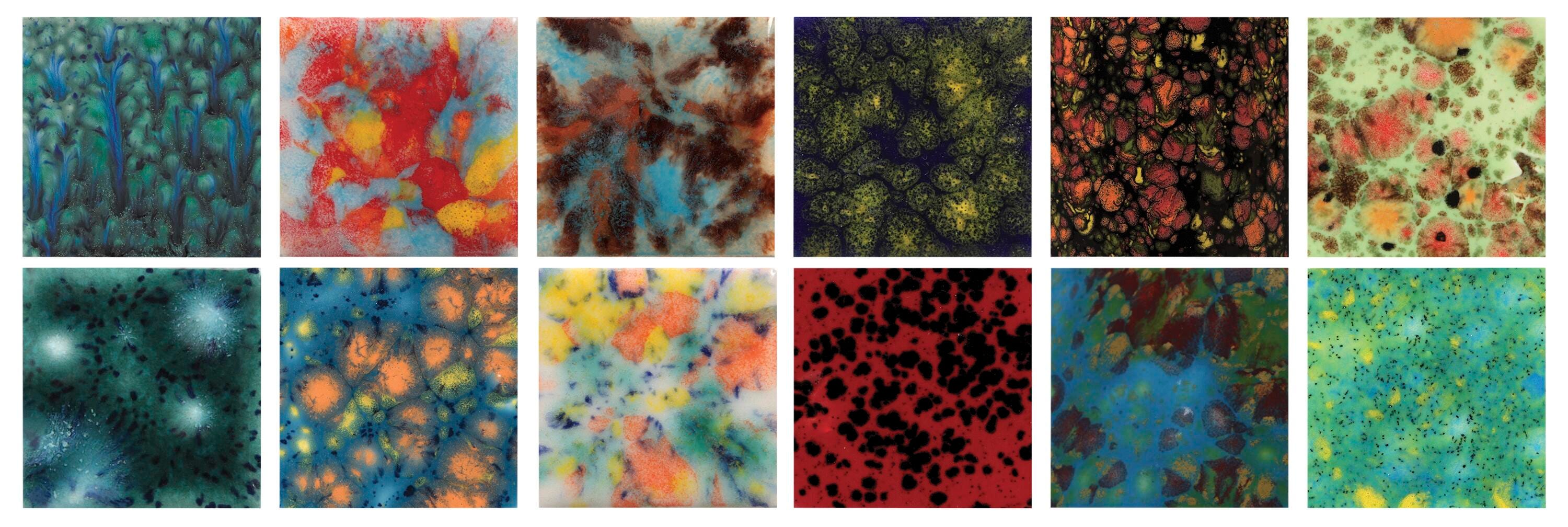 Mayco Jungle Gems Crystal Glaze Set, Pint, Assorted Colors, Set of 12 Item Number 2003170