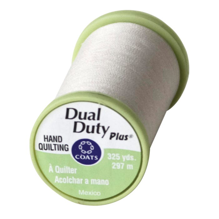 Coats & Clark Dual Duty Plus Hand Quilting Thread, 325 Yards, 25 Weight, Natural