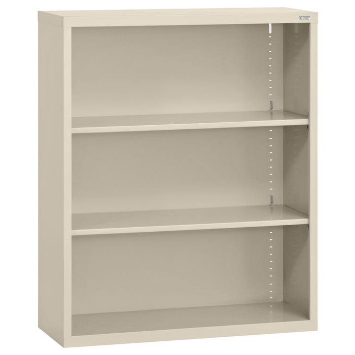 Sandusky Lee Elite Welded Bookcase, 3 Shelves, 36W x 12D x 36H Inches