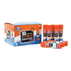 Elmer's All-Purpose School Glue Stick, 0.24 Ounce, Clear, Pack of 30 081454