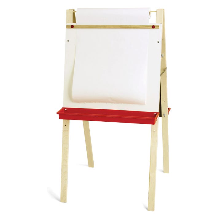 Crestline Easel with Paper Roll, 24 x 24 x 48 Inches, Green Chalk/Dry Erase