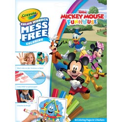 Crayola Color Wonder Mess Free Coloring Pages & Markers, Mickey Mouse Funhouse, 18 Pages 2127878