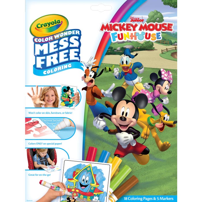 Crayola Color Wonder Mess Free Coloring Pages Markers, Mickey