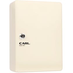 CARL Steel Security Key Cabinet, 10 x 7 Inches, Ivory, Item Number 2050121