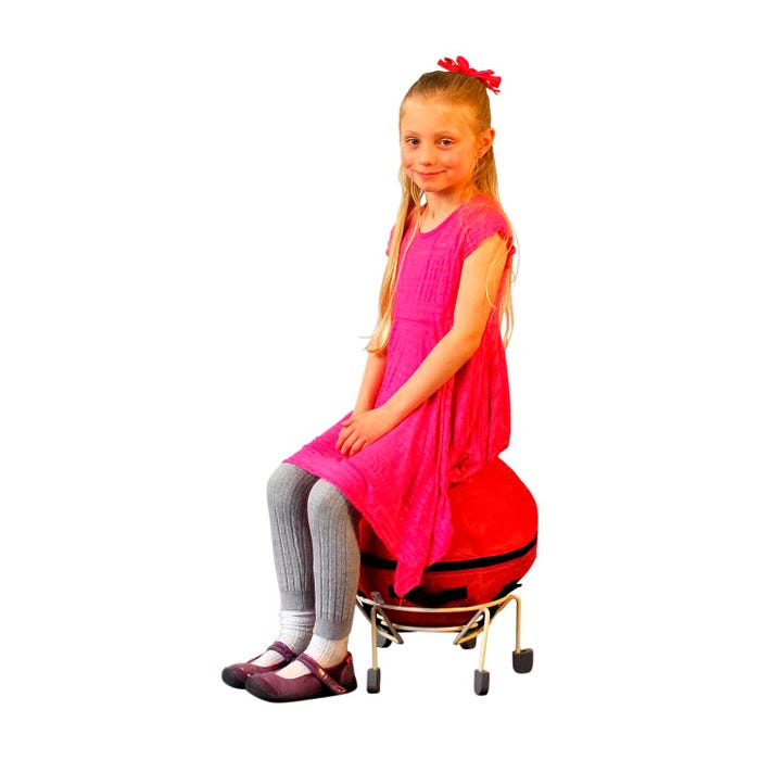 AlertSeat Therapeutic Stability Ball Chair with Tan Base, Small/Medium