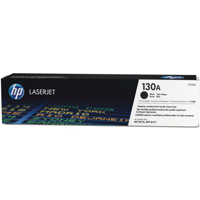 HP 130A Ink Cartridge, CF350A, Black