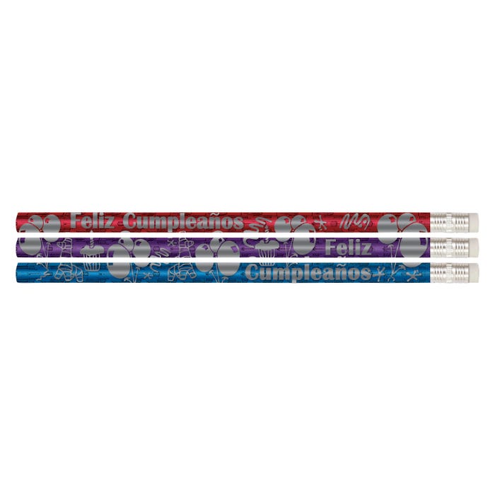 Musgrave Pencil Co. Feliz Cumpleanos Pencils, Pack of 12