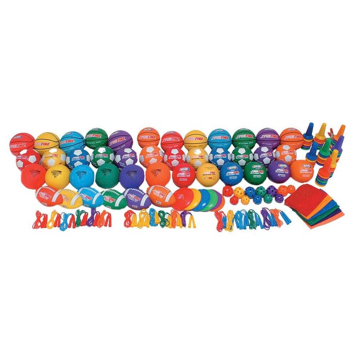 Sportime Gradestuff Equipment Superpack, 120 Pieces, Assorted Colors