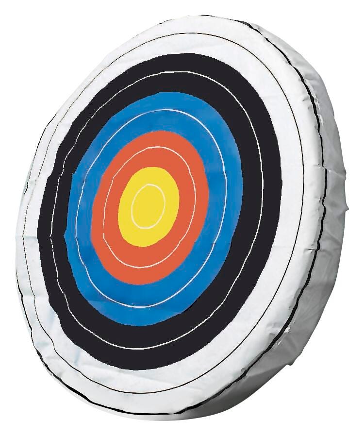 American Whitetail Archery Target Face, Slip-On Style, Grasscloth, 36 to 40 Inch Diameter, Each 2121019