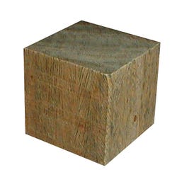 Delta Education Wood Block, Lignum Vitae, 2-1/2 Centimeter Cube