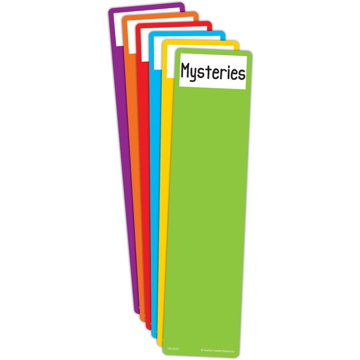 Teacher Created Resources Shelf Dividers, Assorted Colors, Set of 30