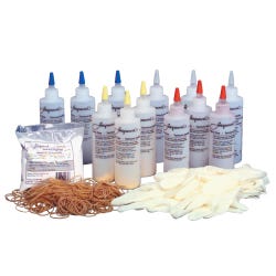 Jacquard Economy Tie-Dye Kit, Supplies for up to 30 Shirts, Assorted Primary Colors