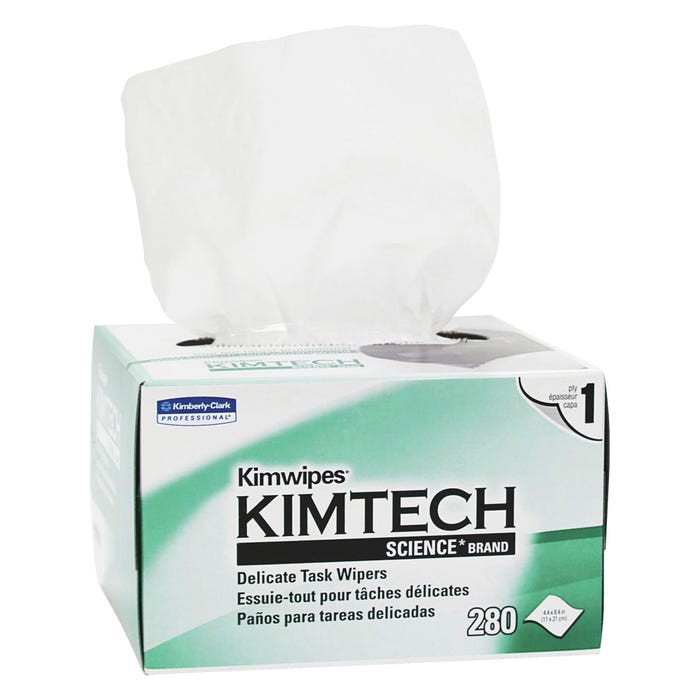 Kimwipes Delicate Task Wipes, 1 Ply, White, Case of 60