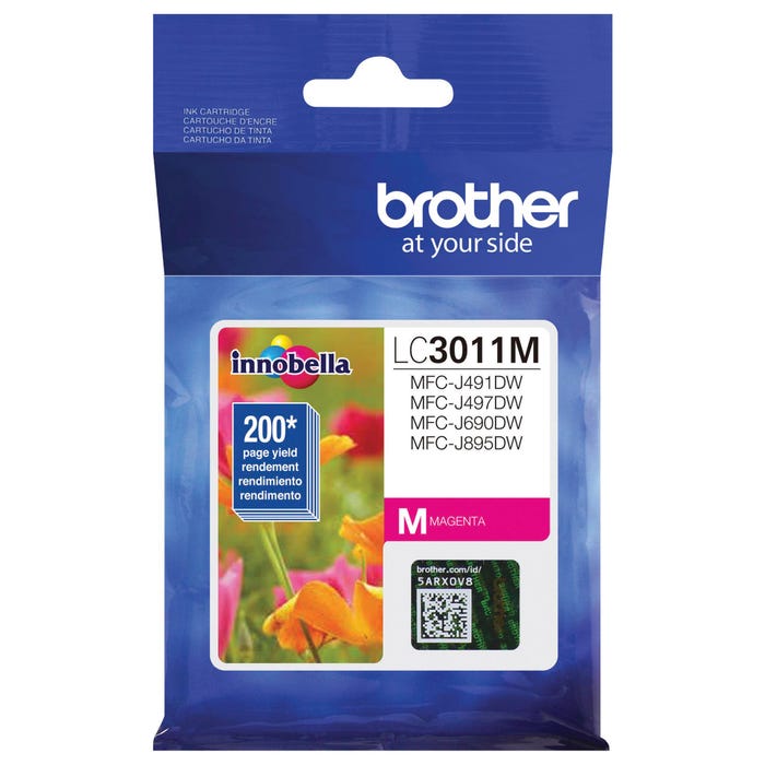 Brother LC3011M Ink Toner Cartridge, Magenta