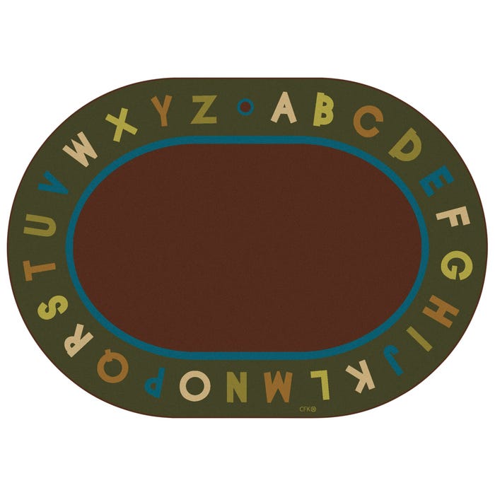 Carpets for Kids Premium Alphabet Circletime Carpet, Oval