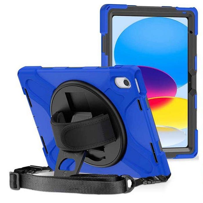 iBank Rugged Protective iPad Case, for iPad 11 Inch A16, 11 Gen, Blue