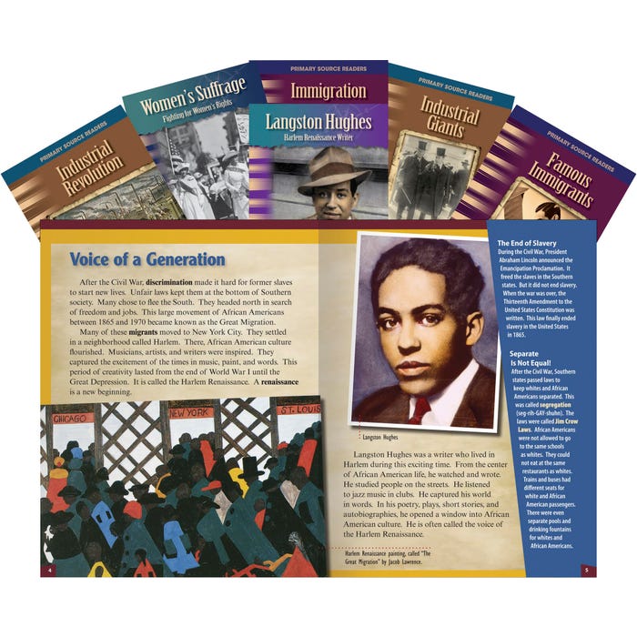 Teacher Created Materials Turn of the Century in America, Grades 4 to 8, Set of 6