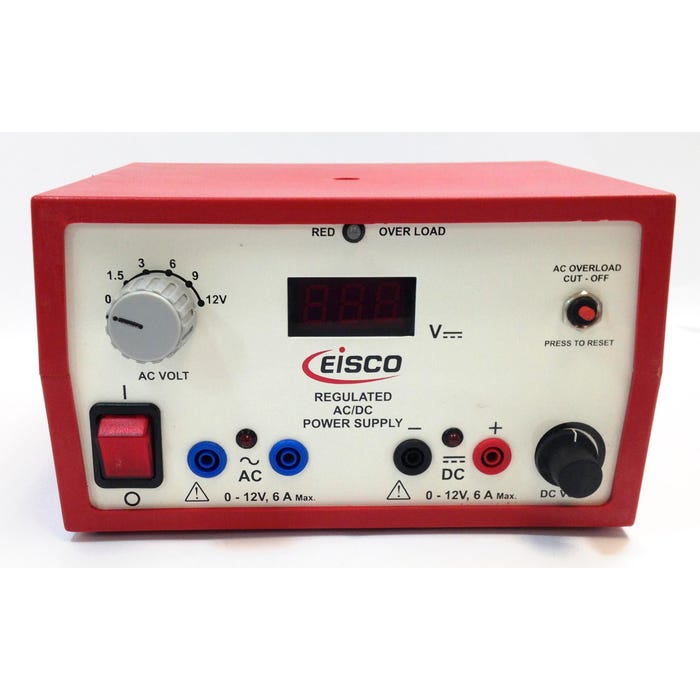 Eisco Power Supply Low Voltage AC/ DC 12V/6A