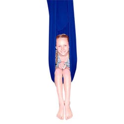 Abilitations Cocoon Swing, Lycra, 60 x 40 Inches, 120 Pound Capacity, Blue, Item Number 2010429