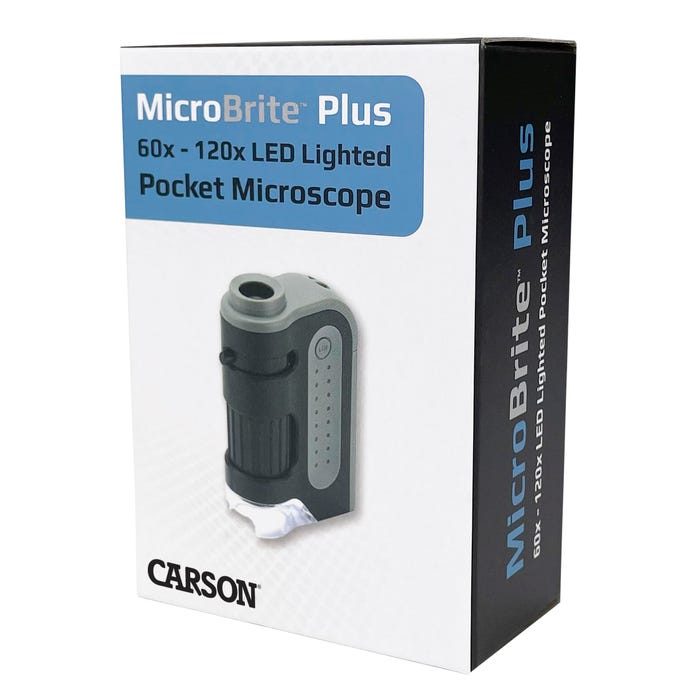 Carson MicroBrite Plus Portable Handheld Microscope, 60-120x Magnification