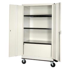 KC Bin Mobile Cabinet with Lateral File, 3 Shelves