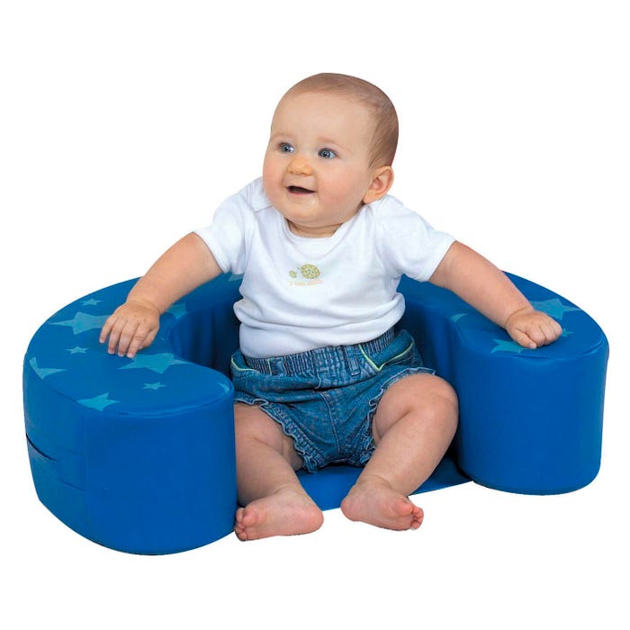 Children's Factory Sit Me Up, Blue with Stars, 24 x 18 x 6 Inches