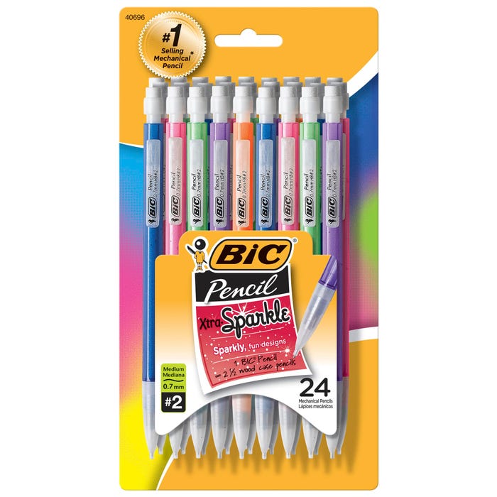 Colorful mechanical pencils.