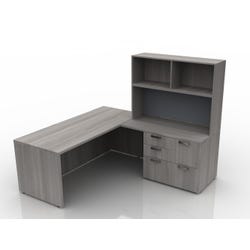 AIS Calibrate Series Typical 14 Admin Desk, 78 x 72 Inches 4000690