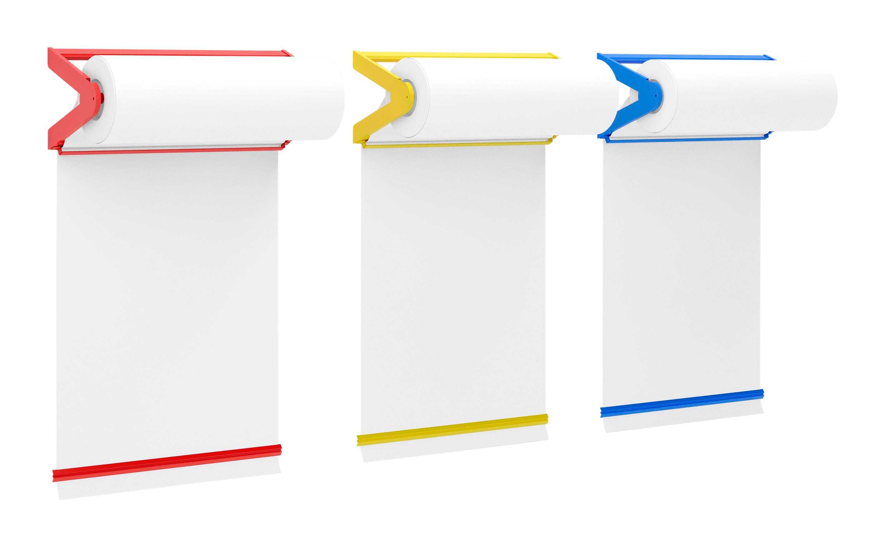 Bulman 1 Roll Wall Paper Cutters, 24 Inch, Assorted Primary Colors, Set of 3, 2128047