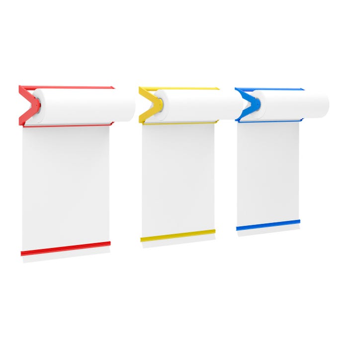 Bulman 1 Roll Wall Paper Cutters, 24 Inch, Assorted Primary Colors, Set of 3