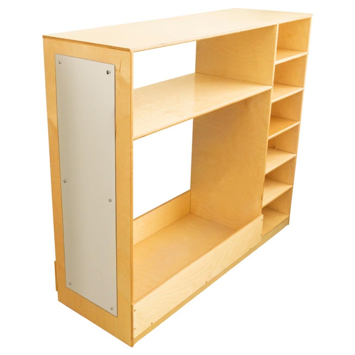 Childcraft Dress-Up Storage Unit, Wooden, 47-3/4 x 16 x 42 Inches