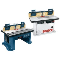 Woodworker's Bosch RA1181 Benchtop Router Table, 27 in W X 14-1/2 in H X 18 in D, Aluminum