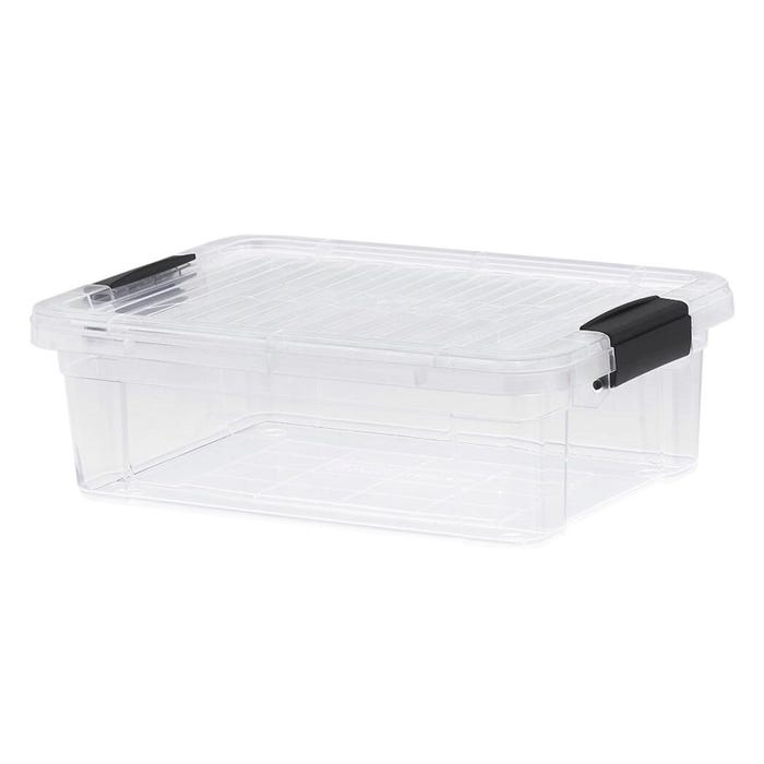 Superio Brand Plastic Storage Container, 7.4 Quart, 7 Liter, Clear