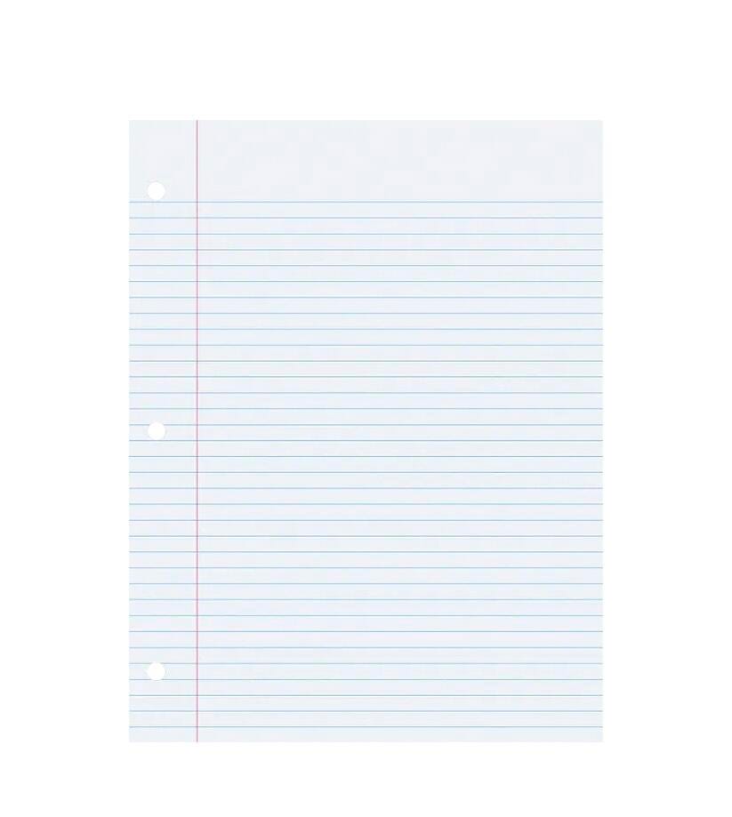 School Smart College Ruled Filler Paper, 3-Hole Punched, 8-1/2 x 11 Inches, 500 Sheets 038779