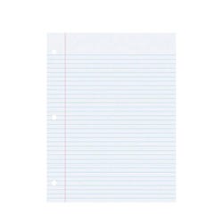 School Smart College Ruled Filler Paper, 3-Hole Punched, 8-1/2 x 11 Inches, 500 Sheets 038779