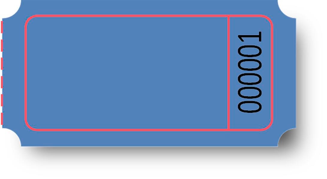 School Specialty Single Roll Blank Tickets, Item Number 042450