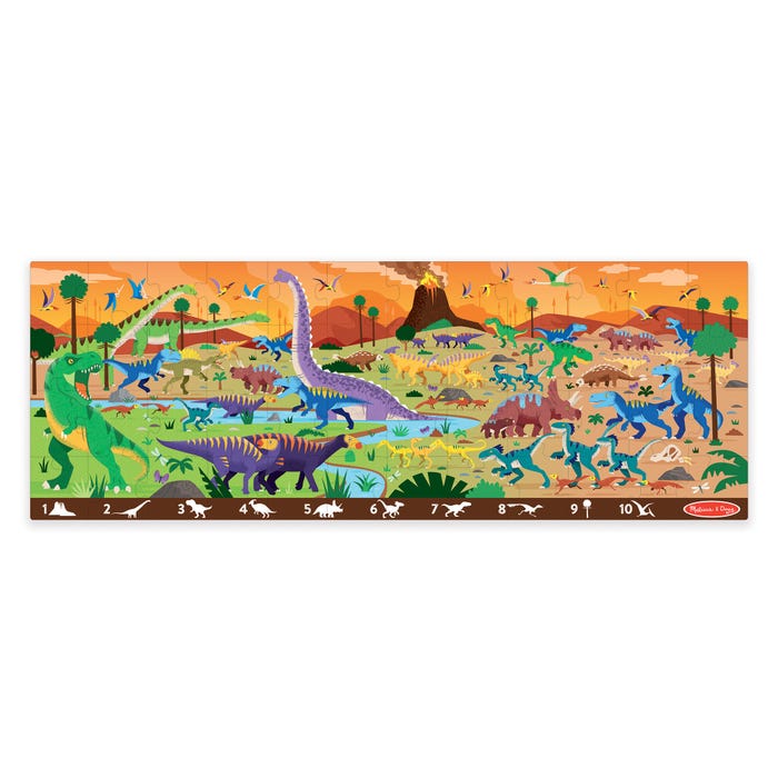Melissa & Doug Land of Dinosaurs Floor Puzzle, 48 Pieces
