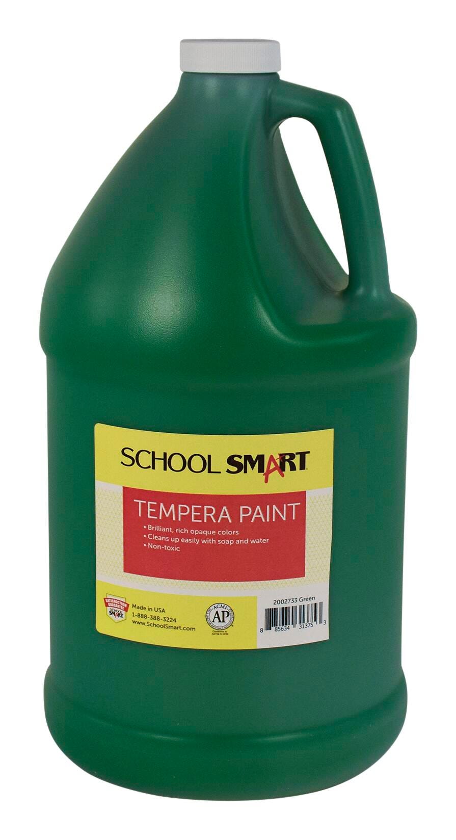 School Smart Tempera Paint, Green, 1 Gallon Bottle Item Number 2002733