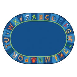 Carpets for Kids Premium A to Z Animals Carpet, Oval 4002235