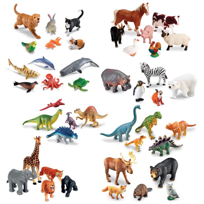 Jumbo Animals Complete Kit, Set of 44