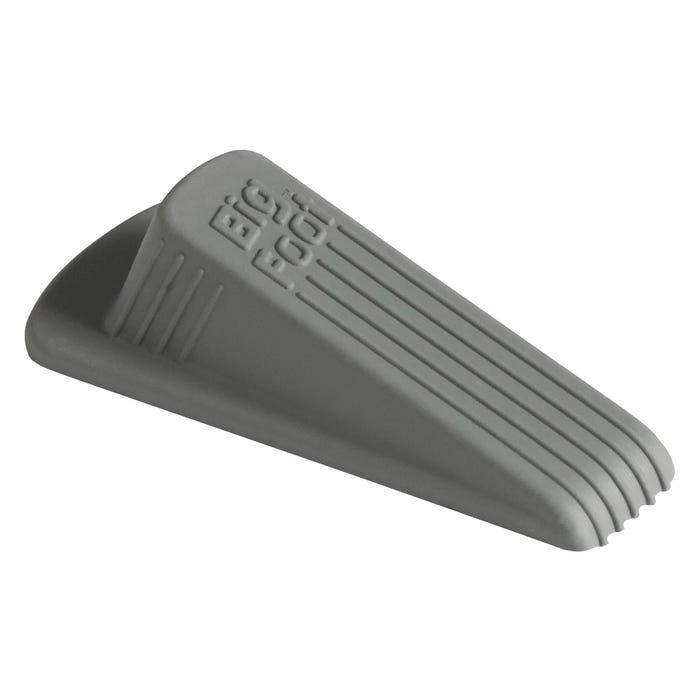 Master Caster Big Foot Extra-Wide Doorstop, 2-1/4 x 4-3/4 x 1-1/4 Inches, Gray, Pack of 2