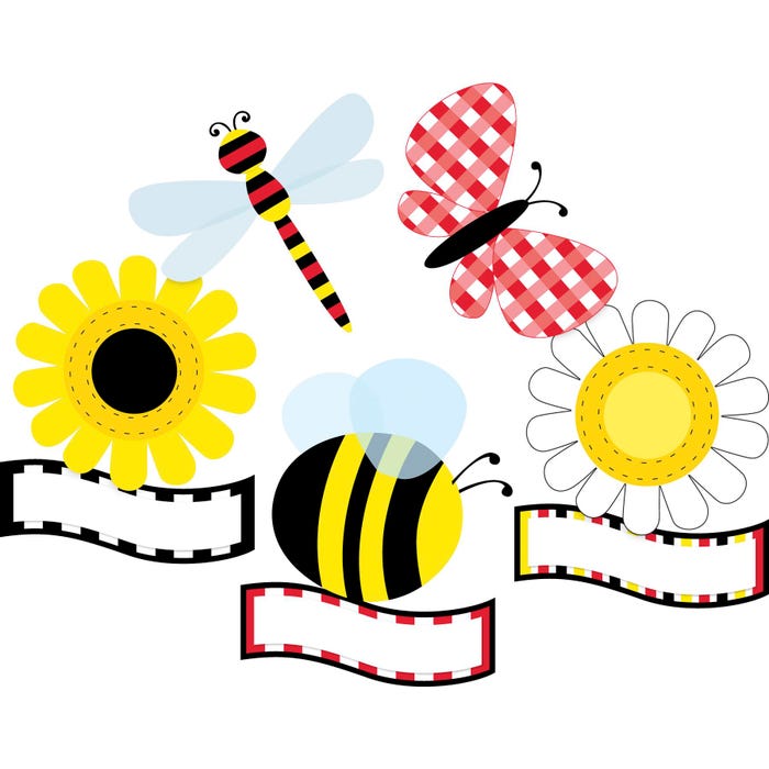 Barker Creek Double-Sided Accents, Buffalo Plaid & Wide Stripes, Set of 48