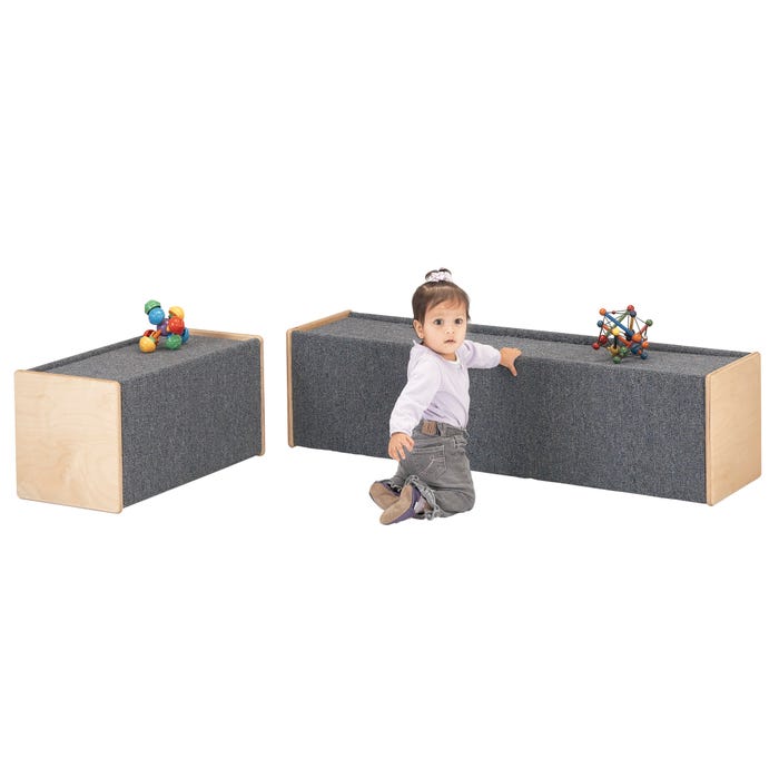 Jonti-Craft Large Carpeted Cruiser Box, 49-1/2 x 13 x 13 Inches