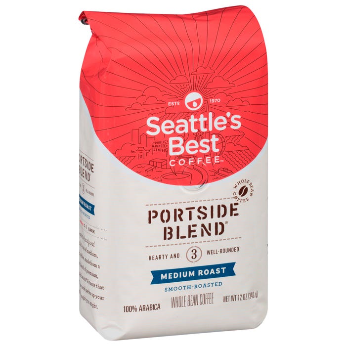 Starbucks Seattle's Best Level 3 Whole Bean Coffee Pack, 12 oz, Red